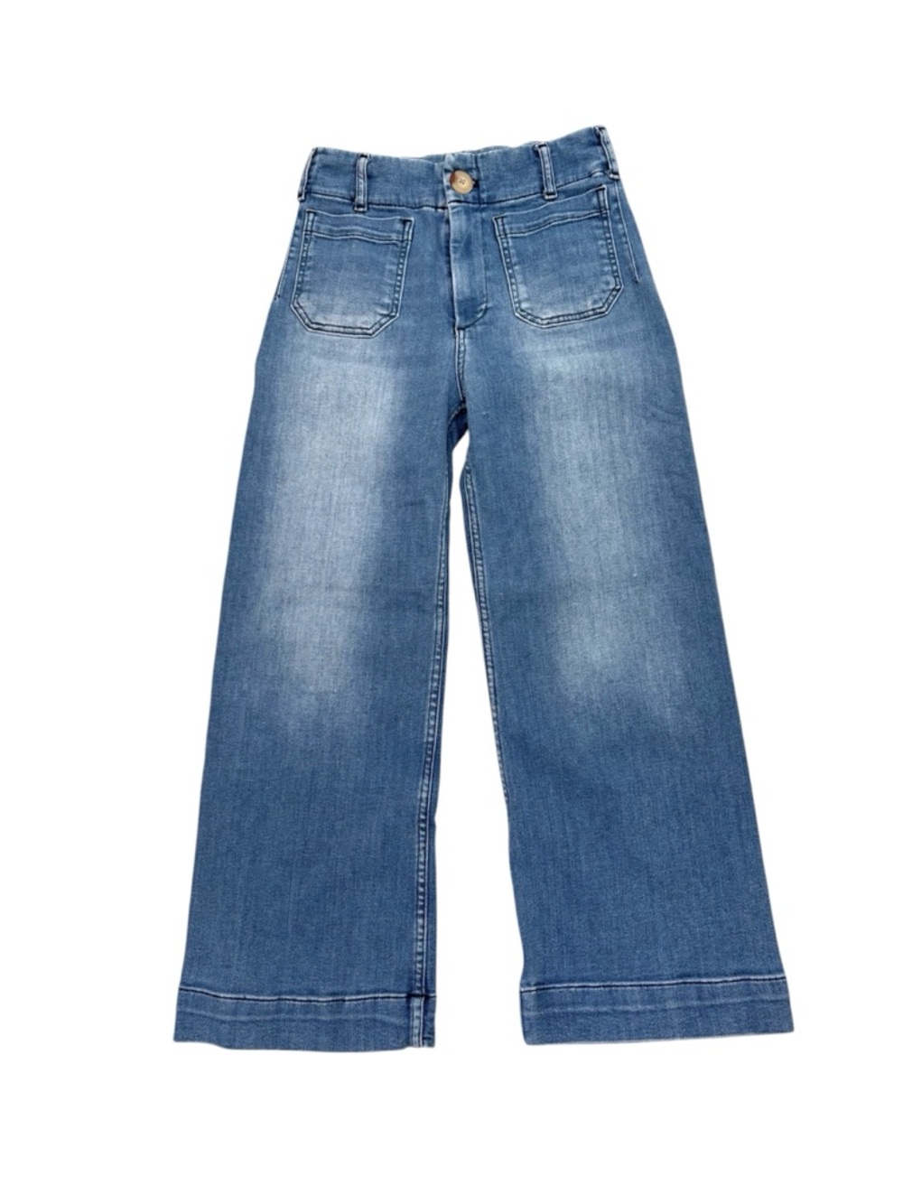 Anthropologie Maeve The Colette Crop High-Rise Wide-Leg Jeans Size 26 - Picture 4 of 13